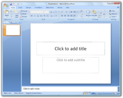 Screenshot of Microsoft PowerPoint 250px-Microsoft_Office_PowerPoint_2007_2.png